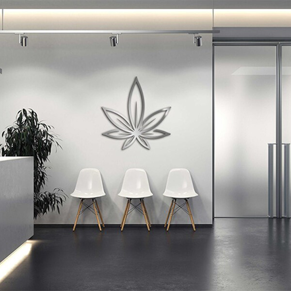 Reception Sign Mirror Finish